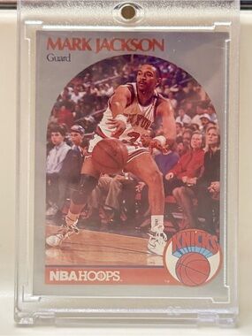 MARK JACKSON (MENENDEZ BROTHERS) 1991 NBA HOOPS ROOKIE CARD #205 MINT CONDITION!